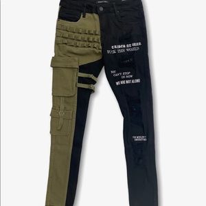 Embellish denim jean